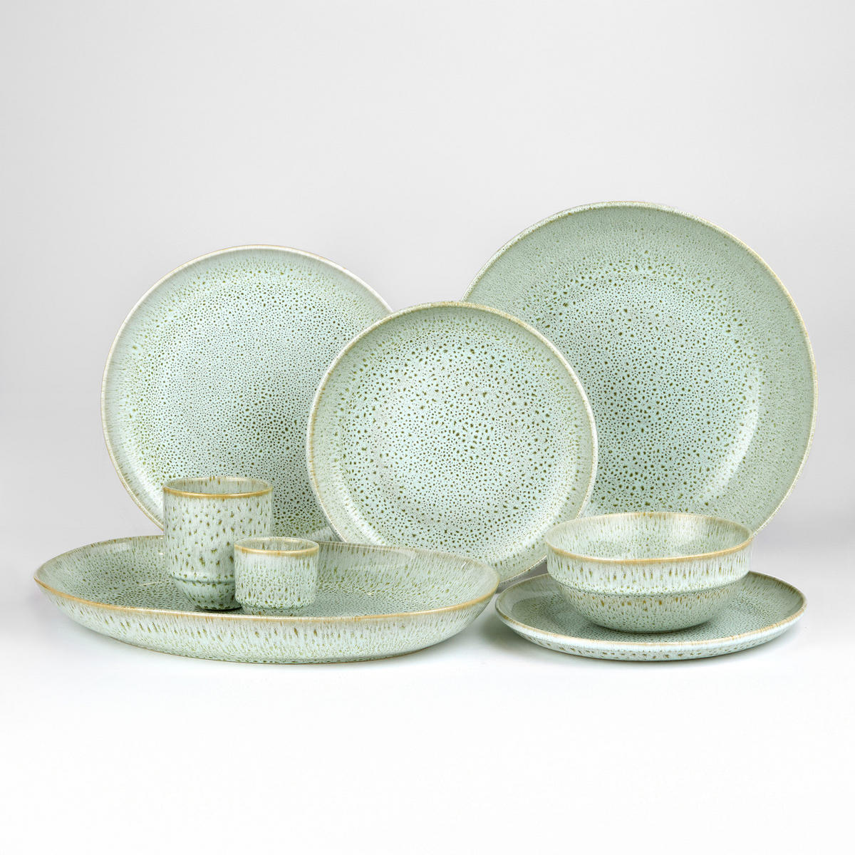 SERVIERPLATTE Tavira - Grün, Keramik (22/4.5/36cm) - Butlers