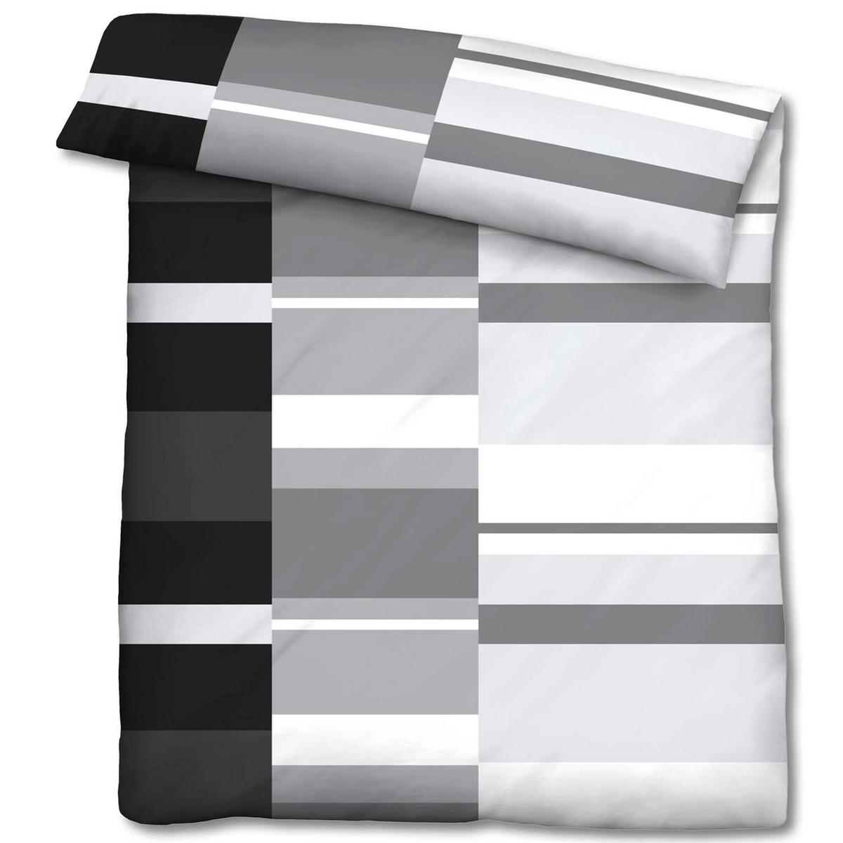 BETTWÄSCHE 155x220 cm - Weiß, Textil (155/220cm)