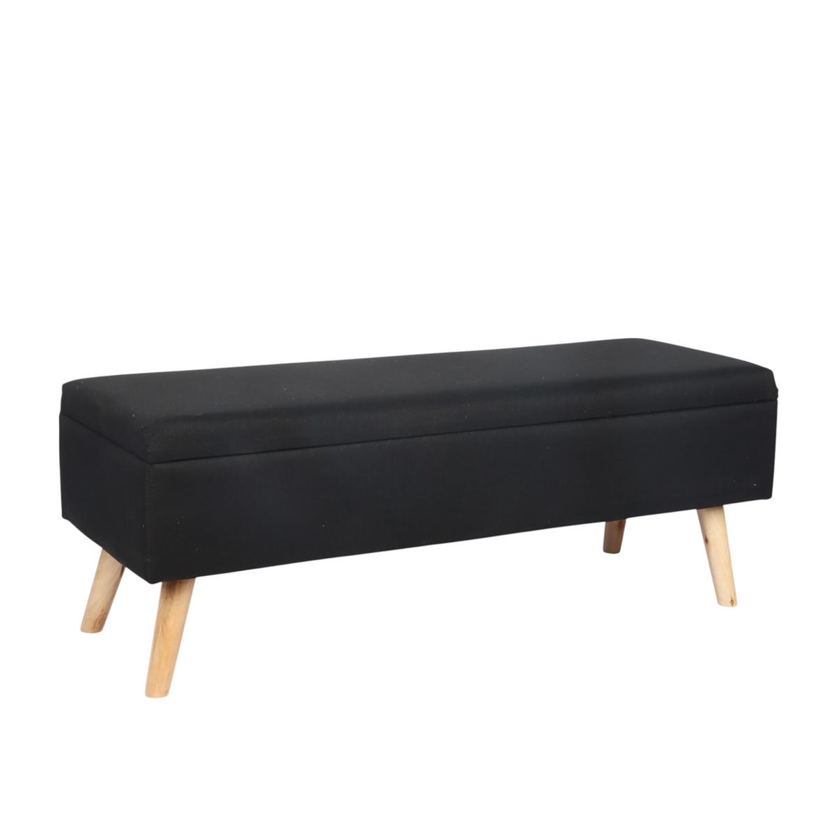 SITZBANK - Schwarz, Holz/Holzwerkstoff (110/40/40cm) - Relaxdays