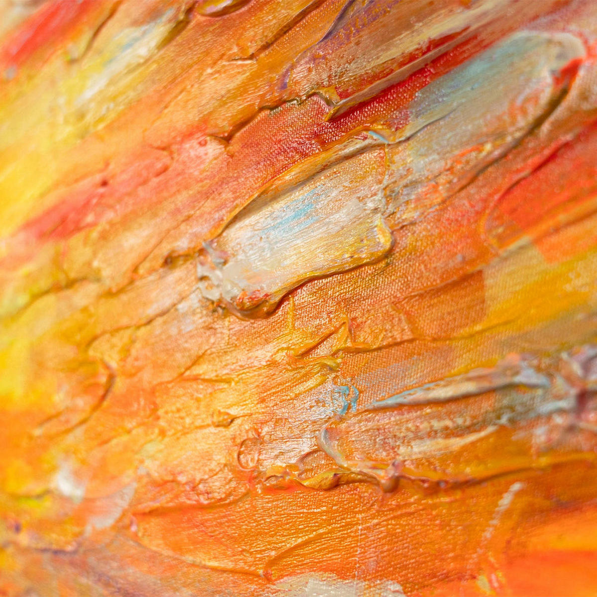 GEMÄLDE Sonnige Mohnblumen auf Keilrahmen 115x50 cm - Rot, Holz (115/50cm) - YS-art gallery