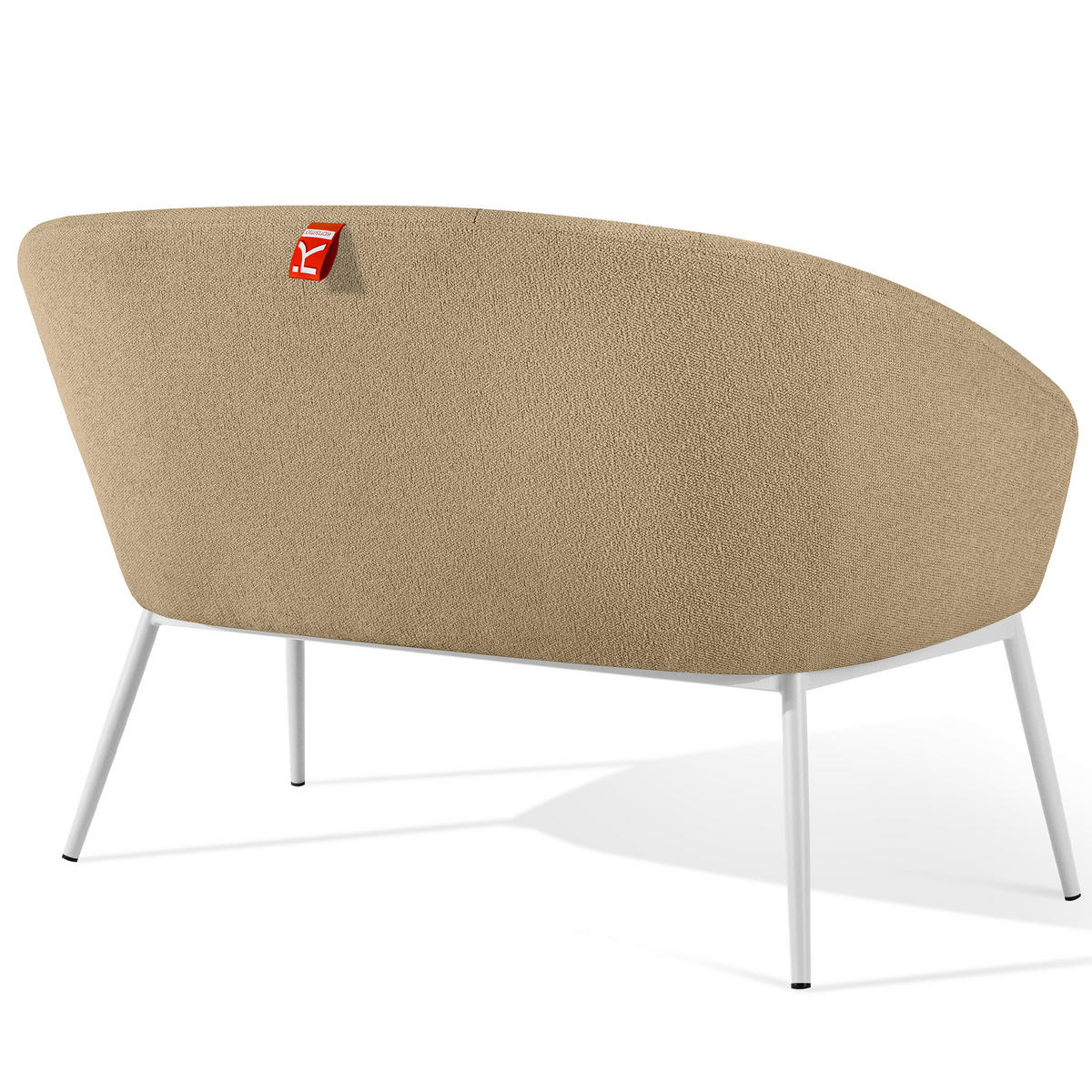 GARTENSOFA SOLIS Loungesofa, - Beige, Textil/Metall (118/76/66cm) - KONSIMO®