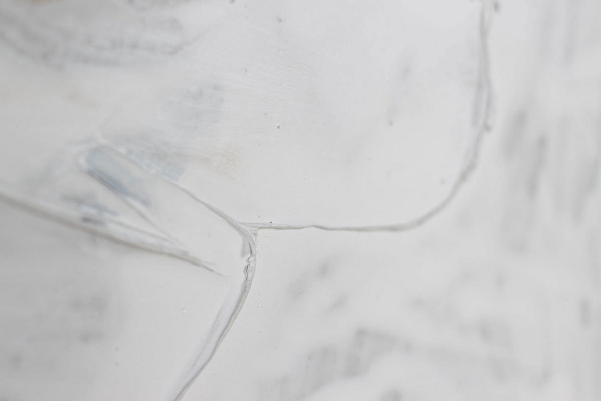 ACRYLBILD HANDGEMALT 100/50 cm - Goldfarben/Weiß, Holz/Textil (100/50cm) - KUNSTLOFT