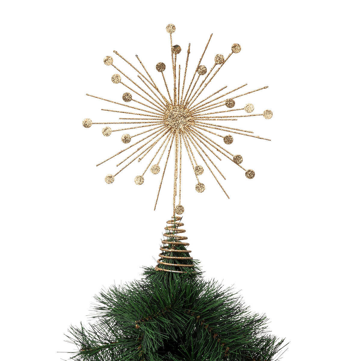 WEIHNACHTSBAUMSPITZE Goldener Stern 30 cm - Goldfarben, Metall (30cm) - Atmosphera Createur d´interieur