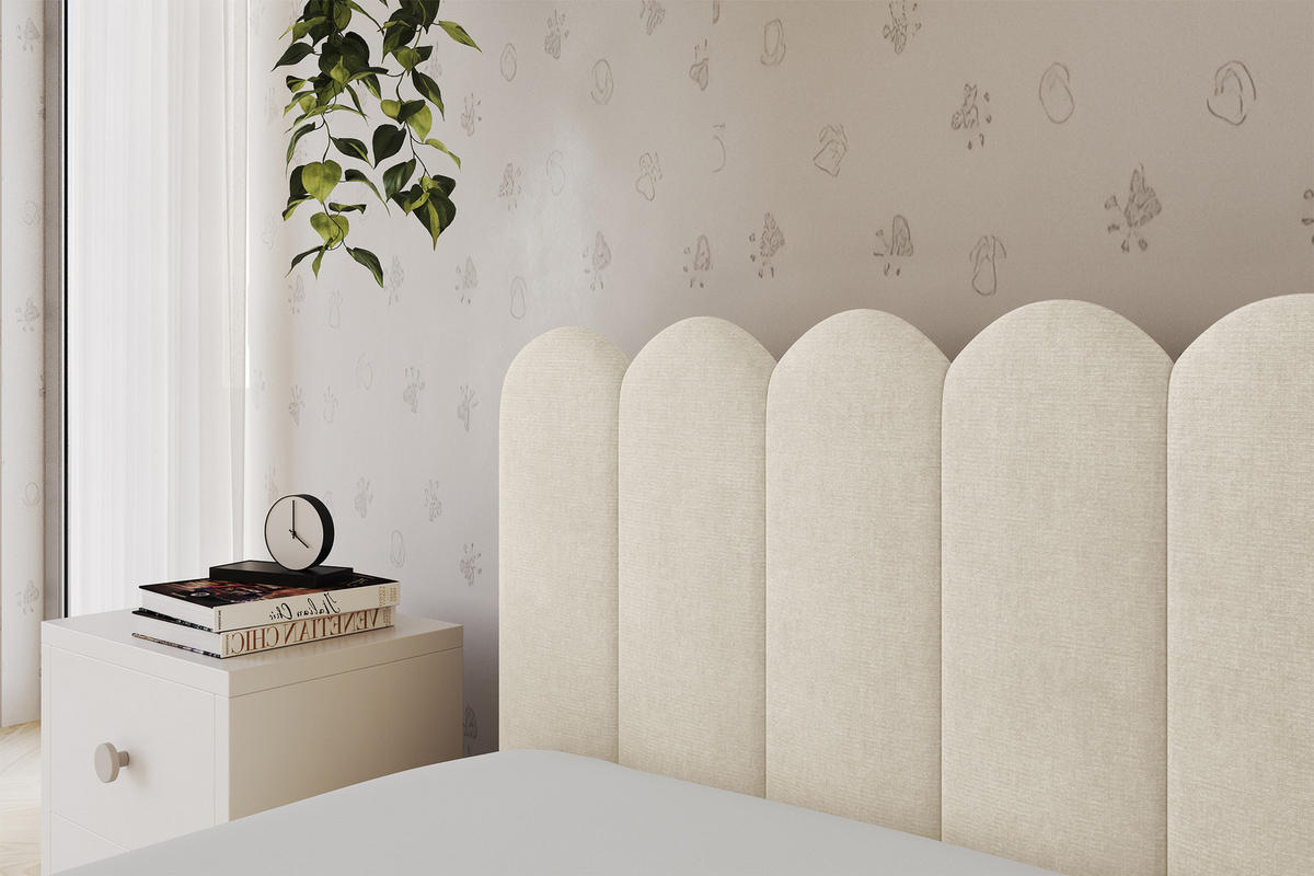 EINZELLBETT Jugendbett mit Bettkasten, Rechts - ARTY 90x200 Beige - Naturfarben, Holzwerkstoff/Textil (90/200cm) - ALTDECOR