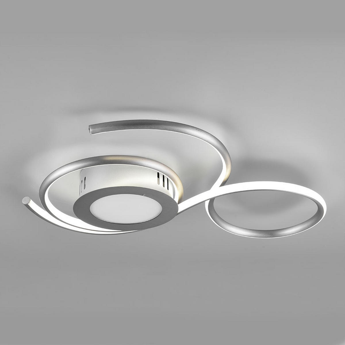 LED DECKENLEUCHTE JIVE Silber - Silberfarben, Metall (45/50/7cm)