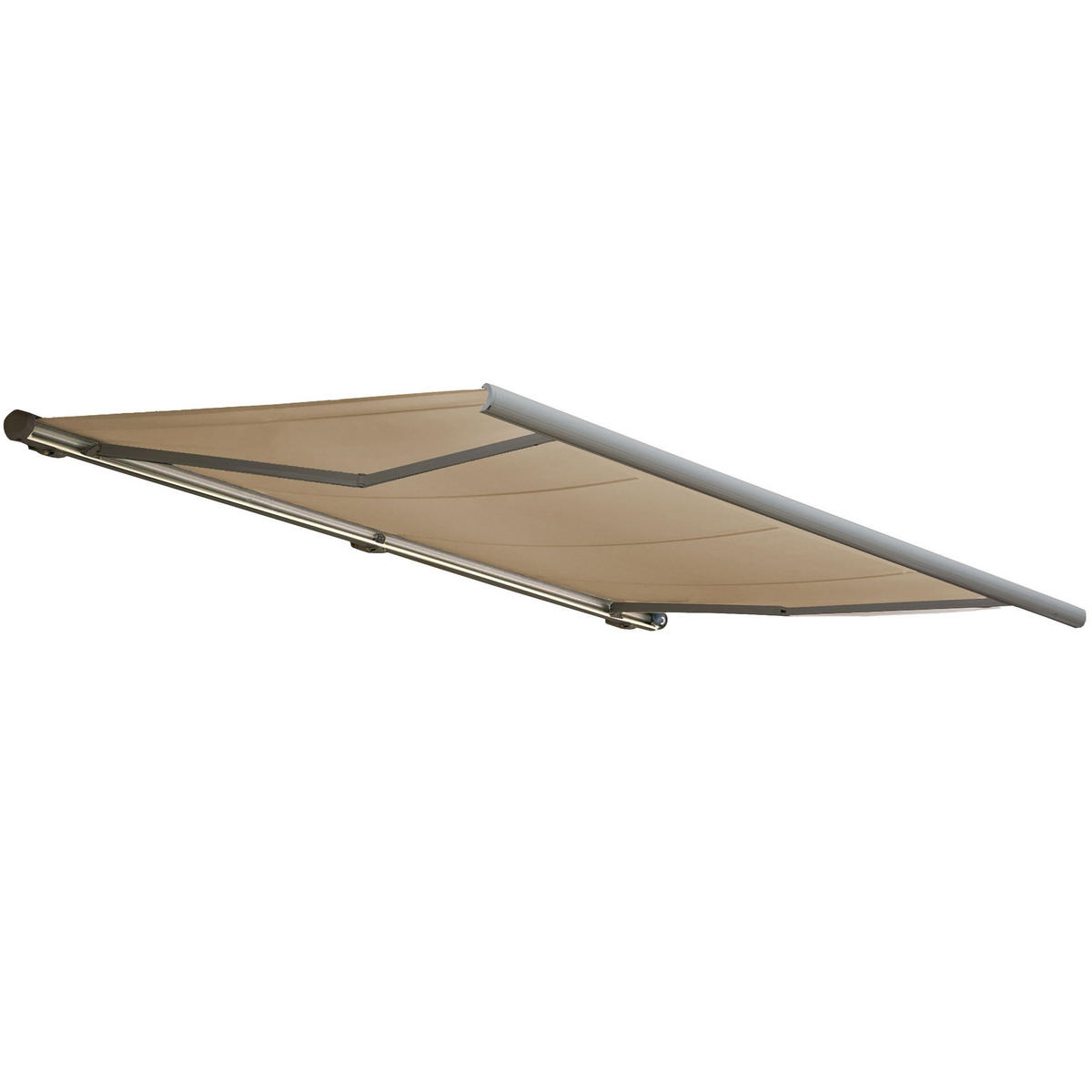 ELEKTRISCHE KASSETTENMARKISE Cremeweiß, Grau - Weiß/Grau, Textil (500/23/300cm) - MCW