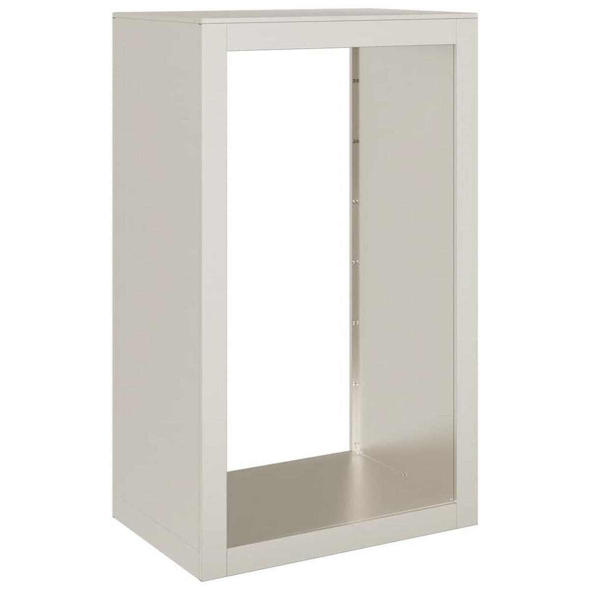 BRENNHOLZREGAL 60/40/100 Cm Wetterfester Stahl - Rotbraun, Metall (40/100/60cm) - vidaXL