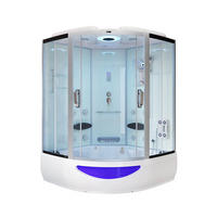 DAMPFDUSCHE EXCLUSIVE - Weiß - Weiß, Glas (150cm) - Home Deluxe