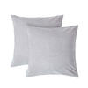 KISSENHÜLLEN 2er-Set Baumwollsamt grau 40/40 cm - Hellgrau, Textil (40/40cm) - Homescapes