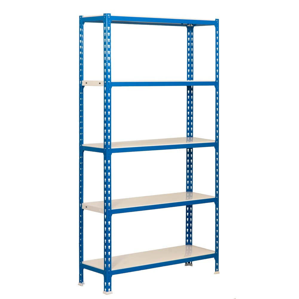 SCHWERLASTREGAL Metal Shark HxBxT 180 x 90 x 30 cm Fachlast 180 kg Blau-Weiß - Blau, Metall (90/180/30cm) - PROREGAL