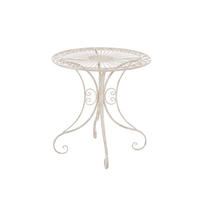 GARTENTISCH Hera antik-creme - Naturfarben, Metall (72.5/70/70cm) - TPFGarden