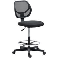 STEHSTUHL Schwarz, ergonomisch, Fußstütze, höhenverstellbar - Schwarz, Metall (61/113/59cm) - SHOPENTRA