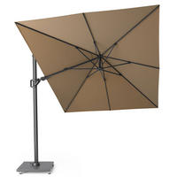 AMPELSCHIRM rechteckig 3.5 x 2.6 m Challenger T² Basic 360° kippbar taupe/anthrazit - Taupe, Metall (260/350cm) - Platinum