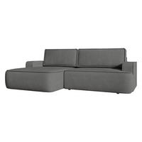 ECKSOFA Mono, Seite: Links - Schwarz/Grau, Holz/Kunststoff (260/168cm) - MIRJAN24