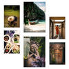 POSTER Set Mit 6 Herbst In Thailand Reisfelder Buddhismus & Kultur A3 & A4 Rahmenlos - Klar, Papier (29/3cm) - Nacnic