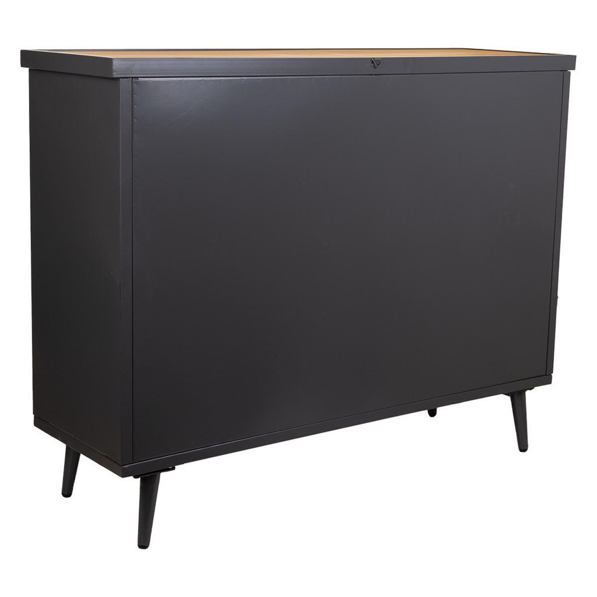 SIDEBOARD aus Metall und Naturholz 102x33x80 cm - Multicolor, Metall (102/79.5/33cm) - Wanderlust