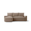ECKSOFA mit Schlaffunktion SAVIO Poso 02 Links - Cappuccino, Textil (232/140cm) - Bedante