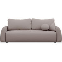 3-SITZER SOFA Nubelle Dunkelbeige Chenille-Bezug, wasserabweisend - Greige/Schwarz, Kunststoff/Textil (244/85/93cm) - Selsey