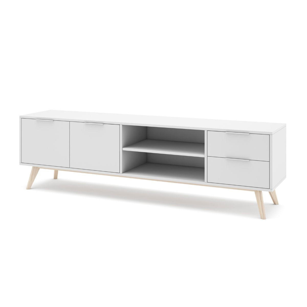 TV-STÄNDER Campus Weiß 180/40/53 cm - Weiß, Holz (40/53/180cm) - Calicosy