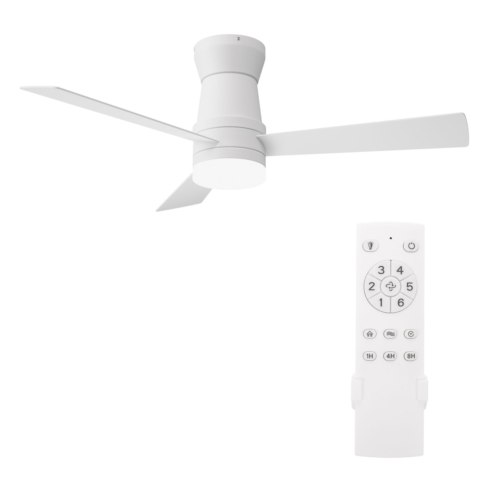 Casiva Deckenventilator Weiß 132x28x132 cm