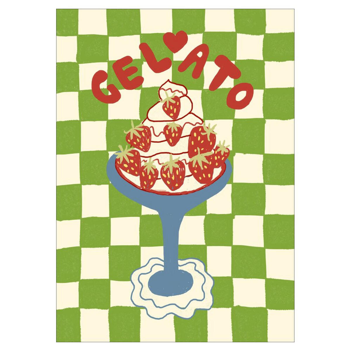 POSTER Studio Dolci - Gelato - Grün, Papier (30/40/0.1cm) - Poster&Frame