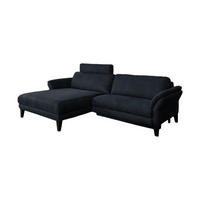 ECKSOFA MIT MOTORISCHER RELAXFUNKTION MALTA Schwarz Webstoff - Schwarz, Buchenholz/Textil (302/175cm) - KAWOLA