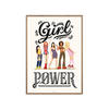 POSTER mit Rahmen Nour Tohme - Girl Power - Eichefarben/Multicolor, Holz/Papier (70/100cm) - Poster&Frame