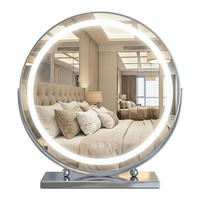 SPIEGEL Rea Led Make-up Chrome 50 Cm - Chromfarben, Glas (50/53.5/12cm) - REA