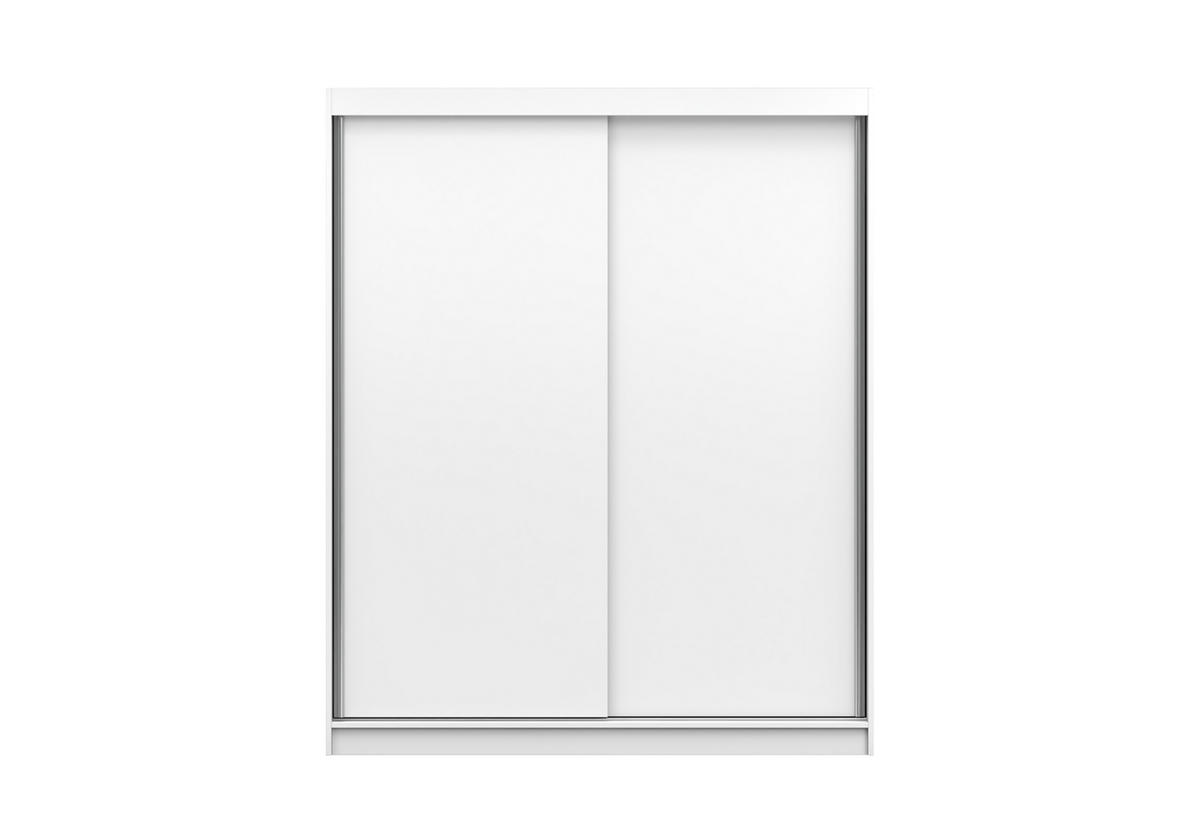SCHIEBETÜRENSCHRANK - Kleiderschrank EVA 04 - Weiß - Weiß, Holzwerkstoff (160/195/61cm) - Möblo