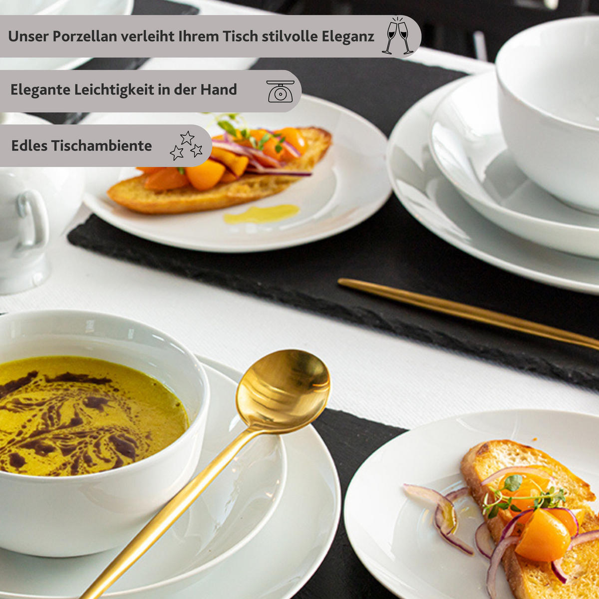 SUPPENTERRINE New Port - Weiß, Keramik (18cm) - Sänger