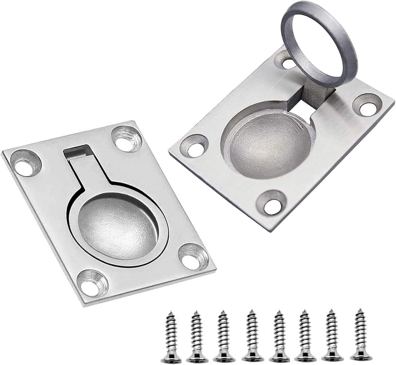 MÖBELGRIFF 2er-Set Edelstahl - Silberfarben, Metall (0.4/1/0.5cm)