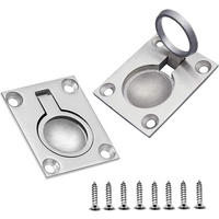 MÖBELGRIFF 2er-Set Edelstahl - Silberfarben, Metall (0.4/1/0.5cm)