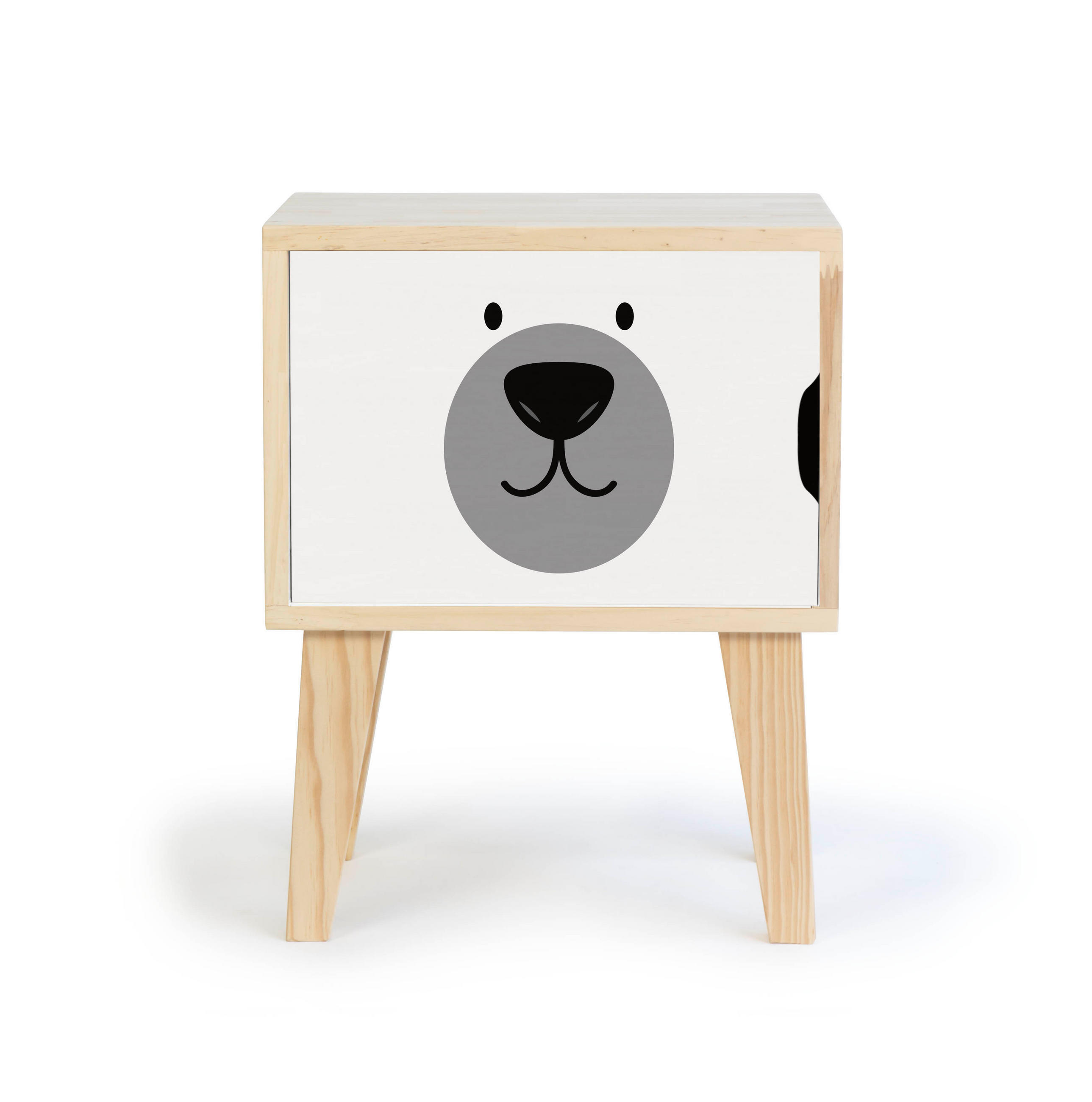 RNT By Really Nice Things NACHTTISCH Grau 42cm × 30cm × 54cm