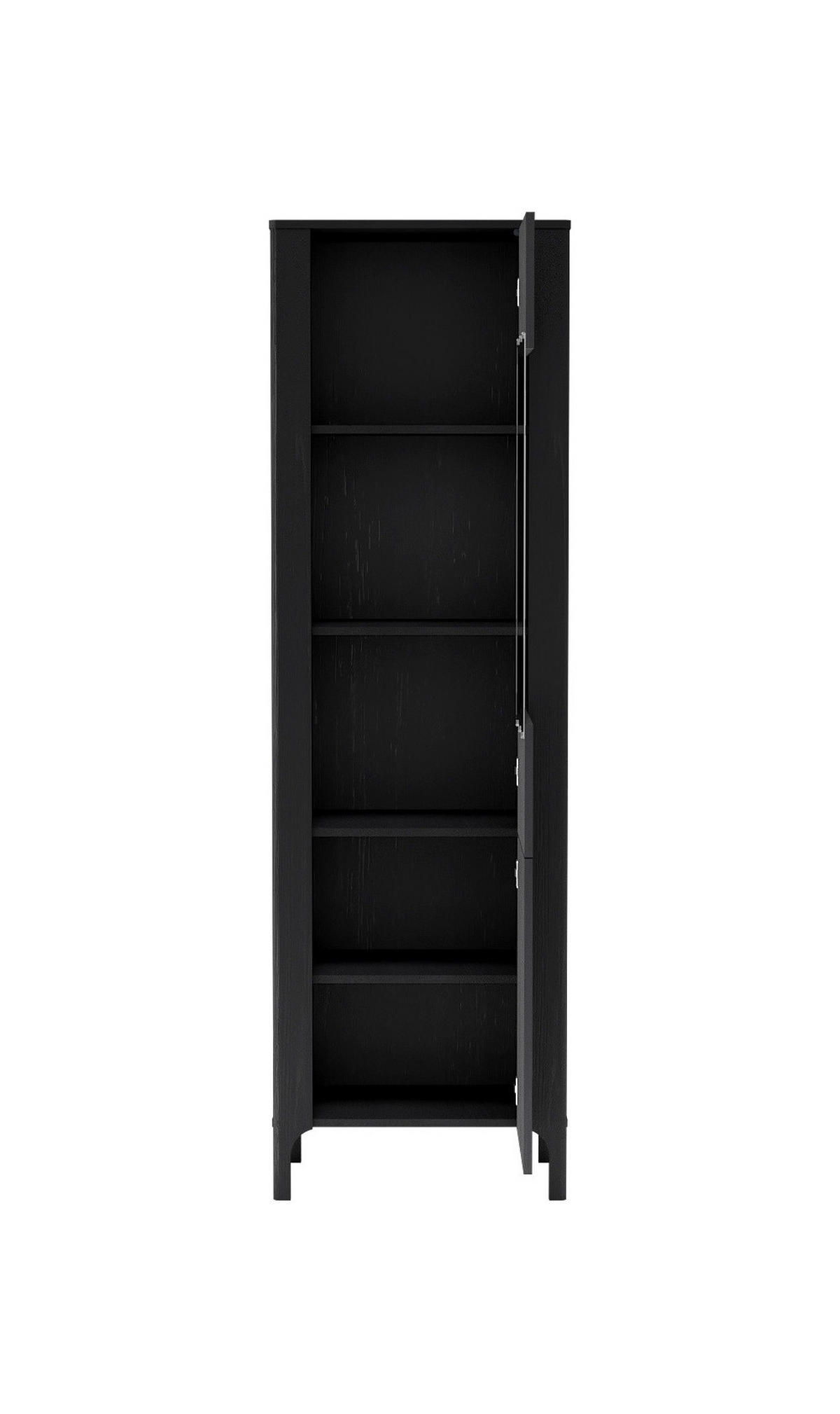 VITRINE Malumi MM-4 Schwarz Paintflow - Schwarz, Holzwerkstoff (60/197/40.5cm)