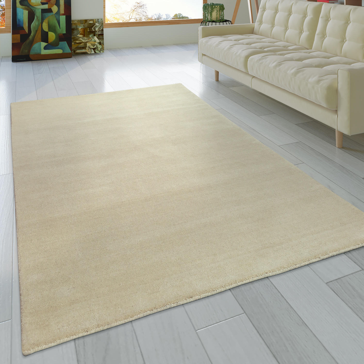 HOCHFLORTEPPICH 240/340 cm Atlas 100 - Creme, Textil (240/340cm) - Paco Home
