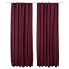 VORHANG Amelie TK mit Kräuselband 140x245cm Bordeaux (2tlg) - Bordeaux, Textil (140/245/1cm) - Beautissu 
