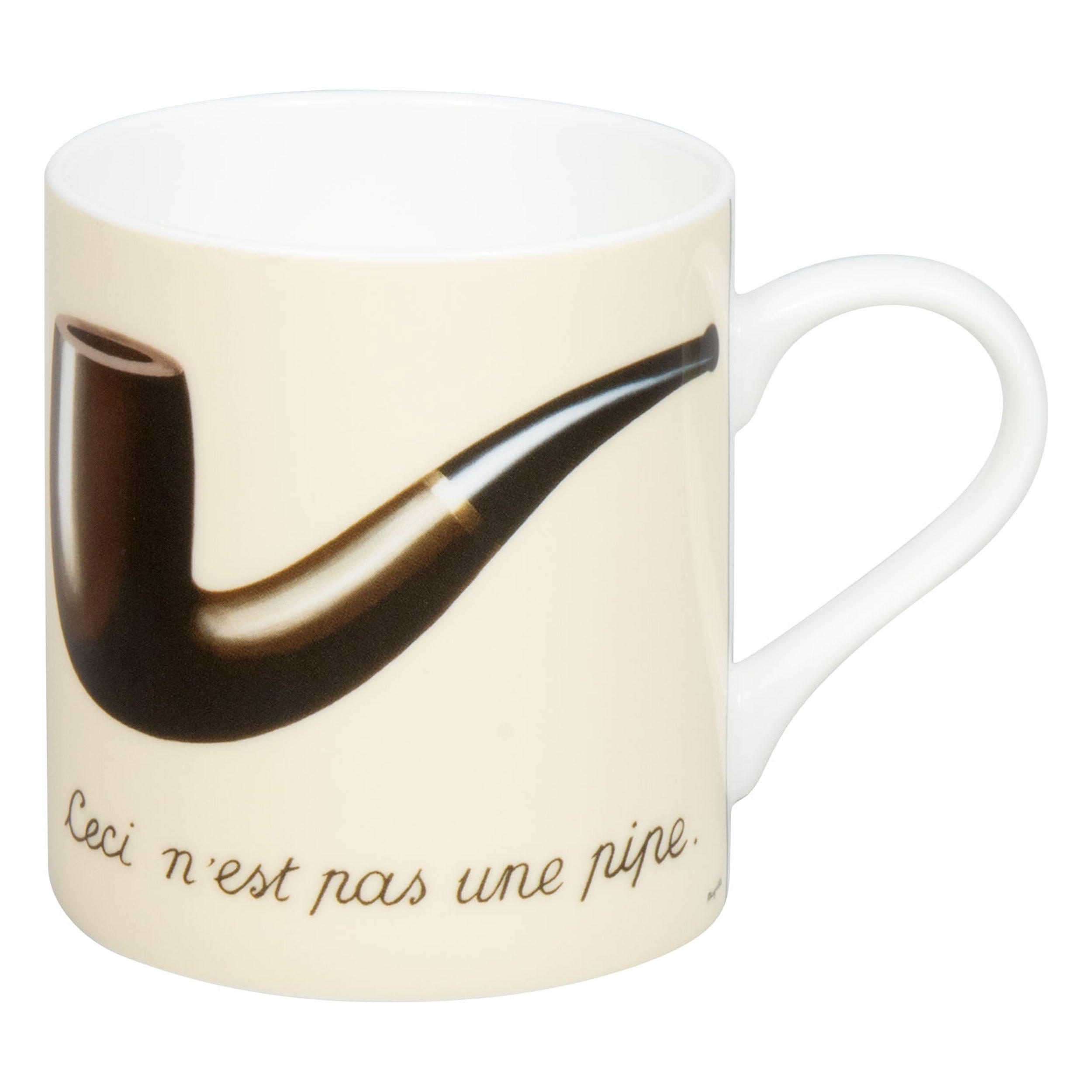 KAFFEEBECHER La trahison des images - Rene Magritte - Naturfarben, Keramik (0.4L) - Könitz