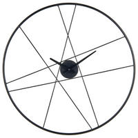 WANDUHR Metall Schwarz Tuitan - Schwarz, Metall (60/60/4cm) - Beliani