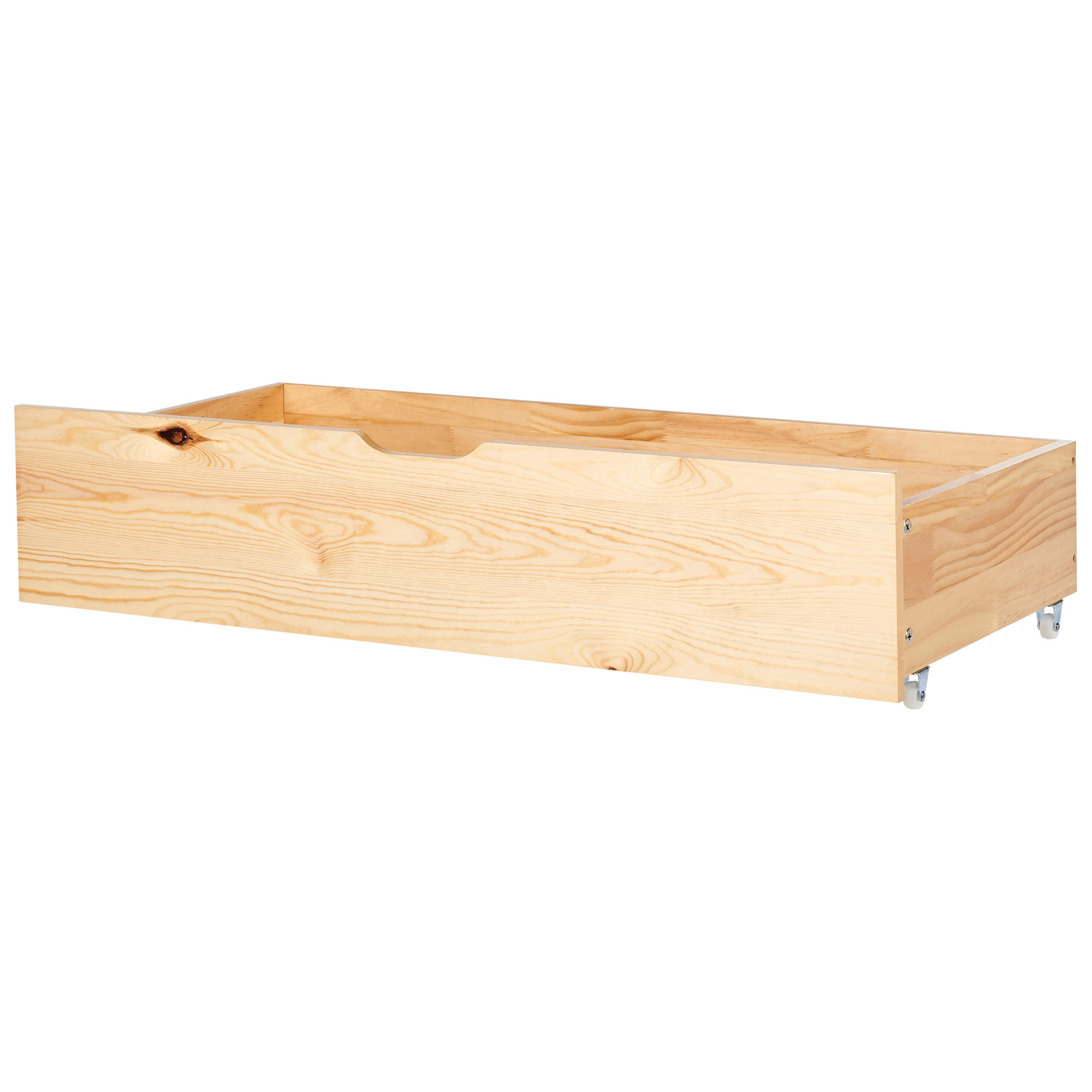 BETTSCHUBLADE 2er set Heller Holzfarbton Olendon - Hellbraun, Holz - Beliani