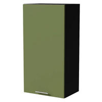 HÄNGESCHRANK Brerra W4/50 Schwarz / RAL 6025 farngrün Matt 50 / 32,5 / 96cm - Schwarz/Grün, Holz/Holzwerkstoff (50/96/32.5cm) - Feldmann-Wohnen