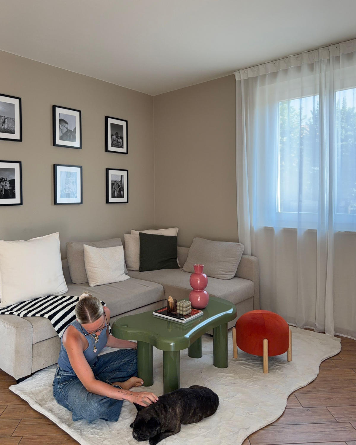 TEPPICH Hellbeige 160/230 cm Dawa - Beige, Kunststoff (160/230cm) - Beliani