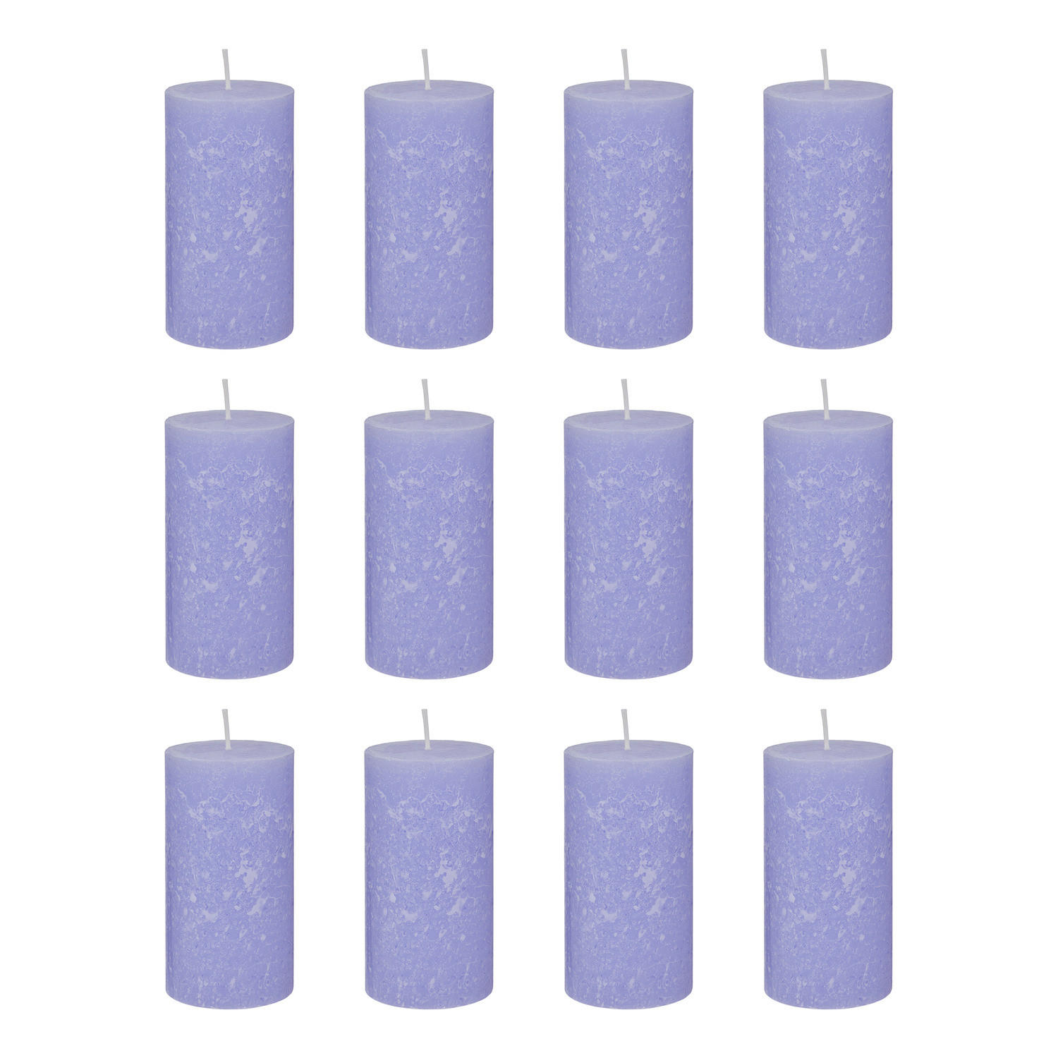 Butlers Stumpenkerze Violett 7x13x7 cm