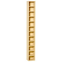CD-REGAL DE-14391 12 Fächer, 204 CDs Kapazität Naturholz - Beige, Holzwerkstoff (20/175/21cm) - ComfortXL