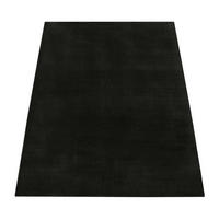 TEPPICH Kurzflor waschbar Unifarben Wohnzimmer schmutzabweisend Schwarz Rechteckig 200x280 - Schwarz, Textil (200/280cm) - KADIMA DESIGN