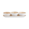 SNACK Set Puro 36/12/6 cm - Weiß, Naturmaterialien (12cm) - Present Time