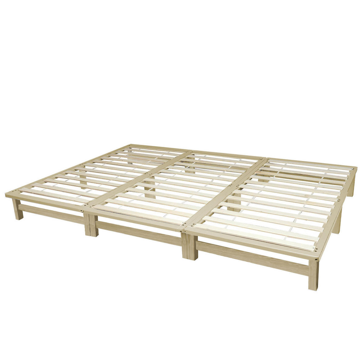 HOLZBETT Familienbett 270/200 cm natur - Braun, Holz (270/200cm) - Homestyle4u