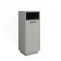 MIDISCHRANK Beatrice Grau 38 x 93 cm - Grau, Holzwerkstoff (30/93/38cm) - Vicco