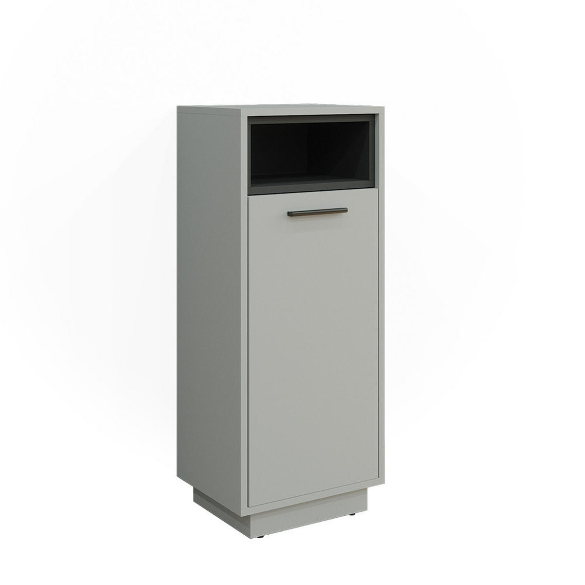 MIDISCHRANK Beatrice Grau 38 x 93 cm - Grau, Holzwerkstoff (30/93/38cm) - Vicco