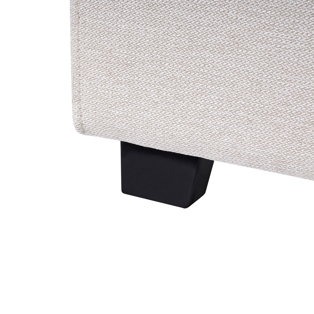 BETT mit Lattenrost 180/200 cm Cremeweiß Vaucluse - Weiß, Textil (180/200cm) - Beliani