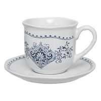 TASSEN mit Untertassen Cottage Weiß 180 ml - Weiß, Keramik (0.18L) - Secret de Gourmet